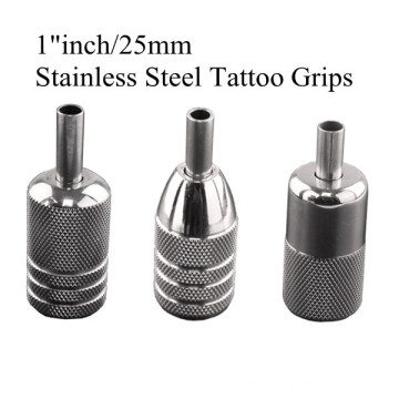 1 Inch 25mm Permanent Stainless Steel Tattoo Grips for Tattoo Machine